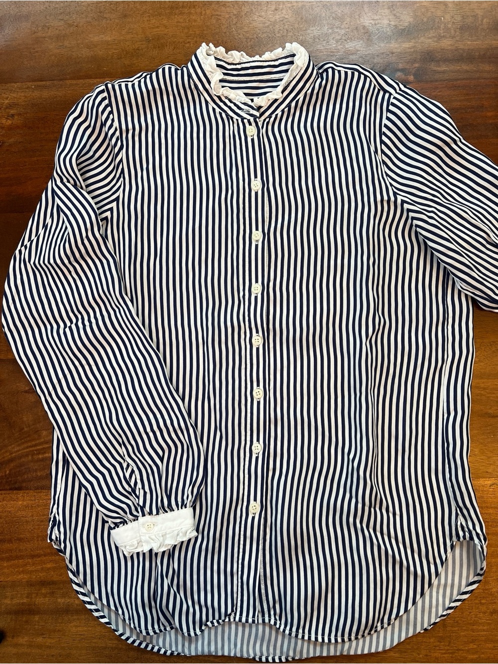 J Crew  Women’s Long Sleeve Striped  Button Down Shirt Size XS